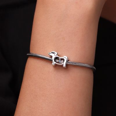 Holllow Puppy Bone Charm