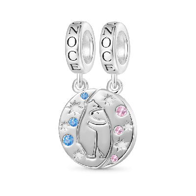 Polar Bear Couple Hugging Pendant