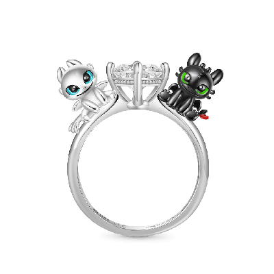 Toothless & Light Fury Ring