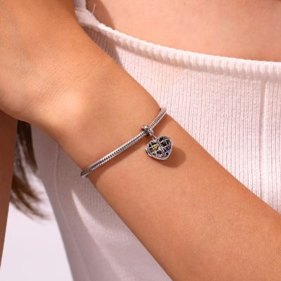 Heart Window Galaxy Pendant