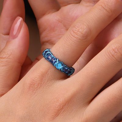 Shiny Blue Candy Ring