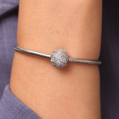 Infinite Love Heart Round Charm