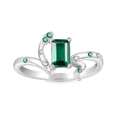 Zodiac Snake Green Spinel Rings