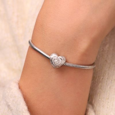 Shining Frosted Heart Charm