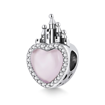 Pink Love Castle Charm