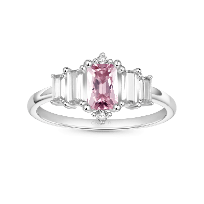 Pink Cubic Zirconia Women's Ring