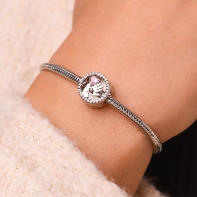 Parent-child Handshake Photo Charm