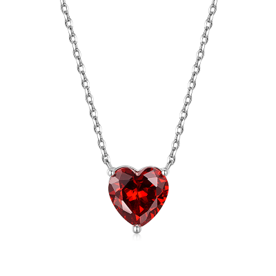 Birthstone Heart Necklace