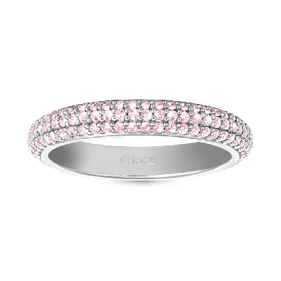 Morganite Petit Signature Pavé Band