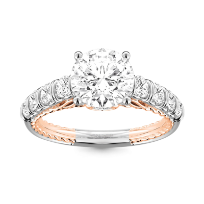 Cable Pave Hola Engagement Ring