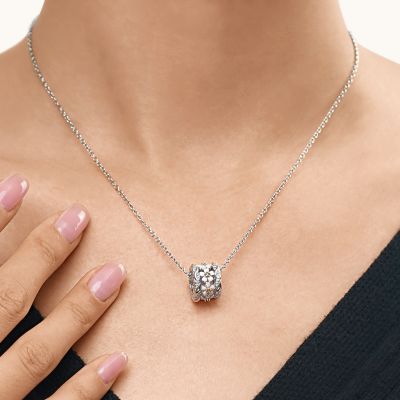 Cherry Blossoms Drum Necklace