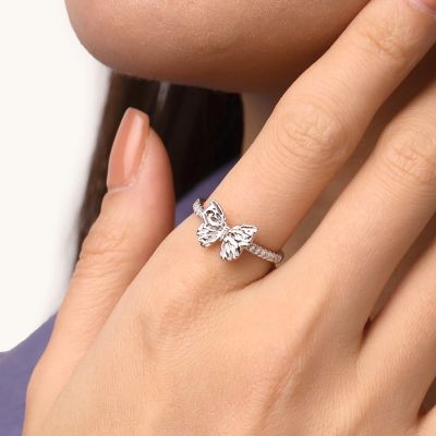 Butterfly Diamond Ring