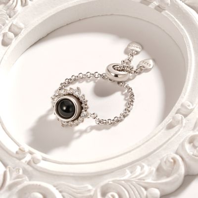 Photo Bead Chain Ring