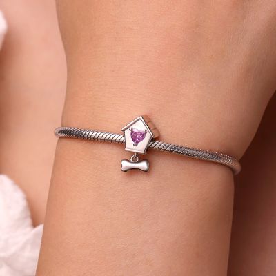 Pet Dog House Photo Charm