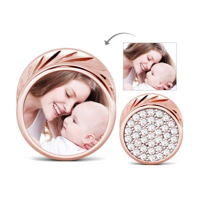 Round Shape Photo Charm