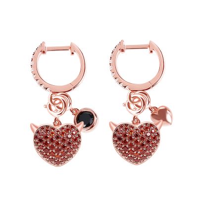 Devil Heart Earrings