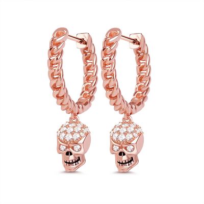 Cystal Skull Earring