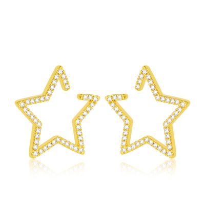Star Hoop Ear Cuffs