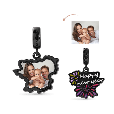 New Year Luminous Photo Pendant