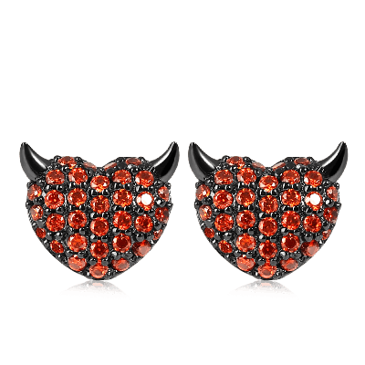 Devil's Heart Earstuds