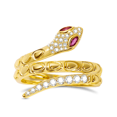 Golden Snake Ring