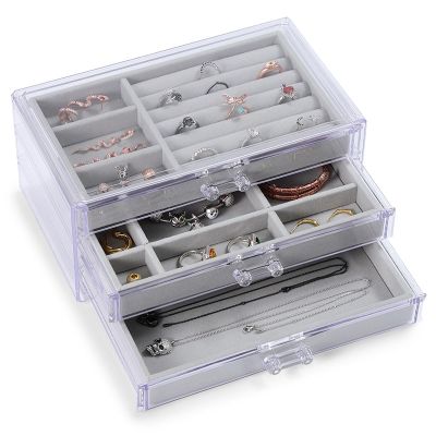 Acrylic Three-layer Jewelry Box